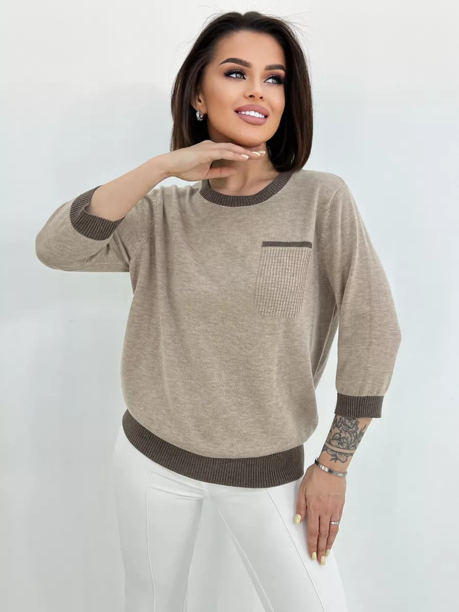 Легкий джемпер хлопок