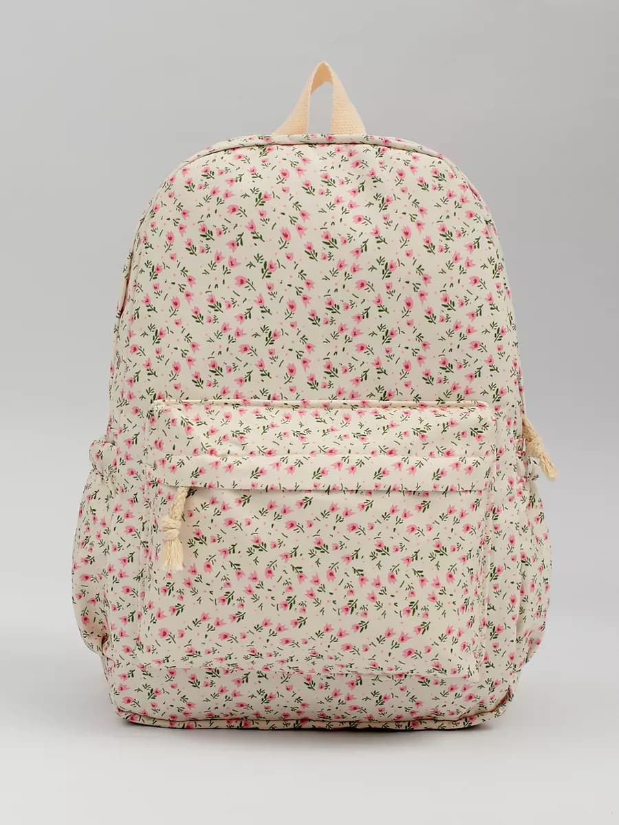 Милый повседневный рюкзак в цветочек