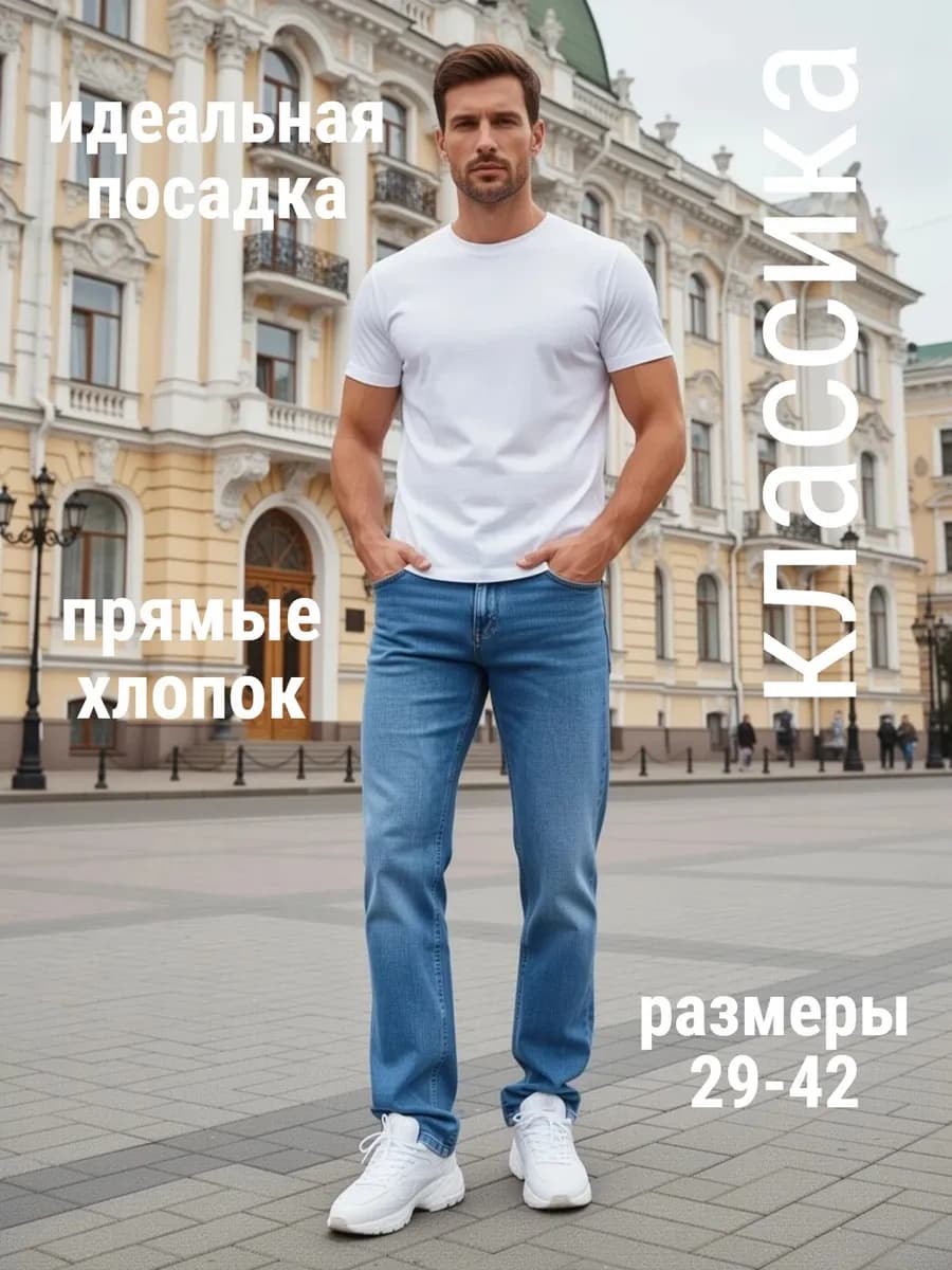 джинсы прямые штаны классические