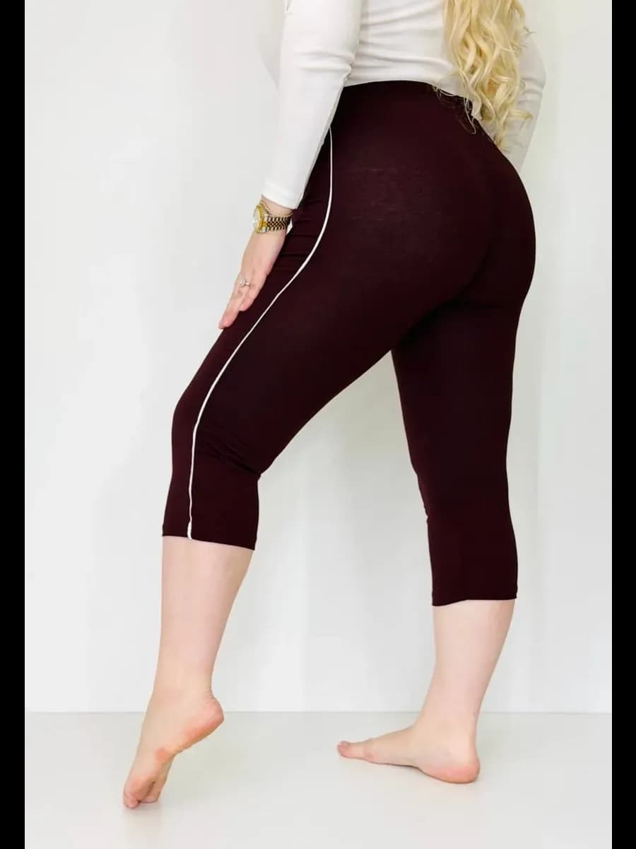 Бриджи летние велосипедкис лампасами утягивающие домашние