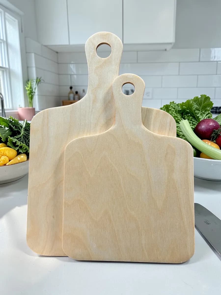 Доска разделочная деревянная набор 2 шт