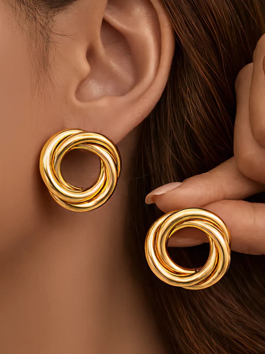 Серьги бижутерия крупные