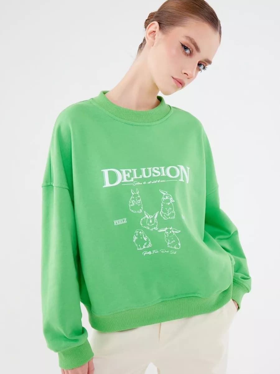 Свитшот оверсайз толстовка Delusion