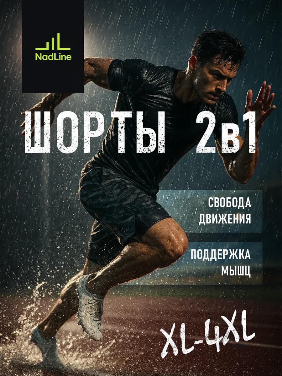 Шорты спортивные с тайтсами