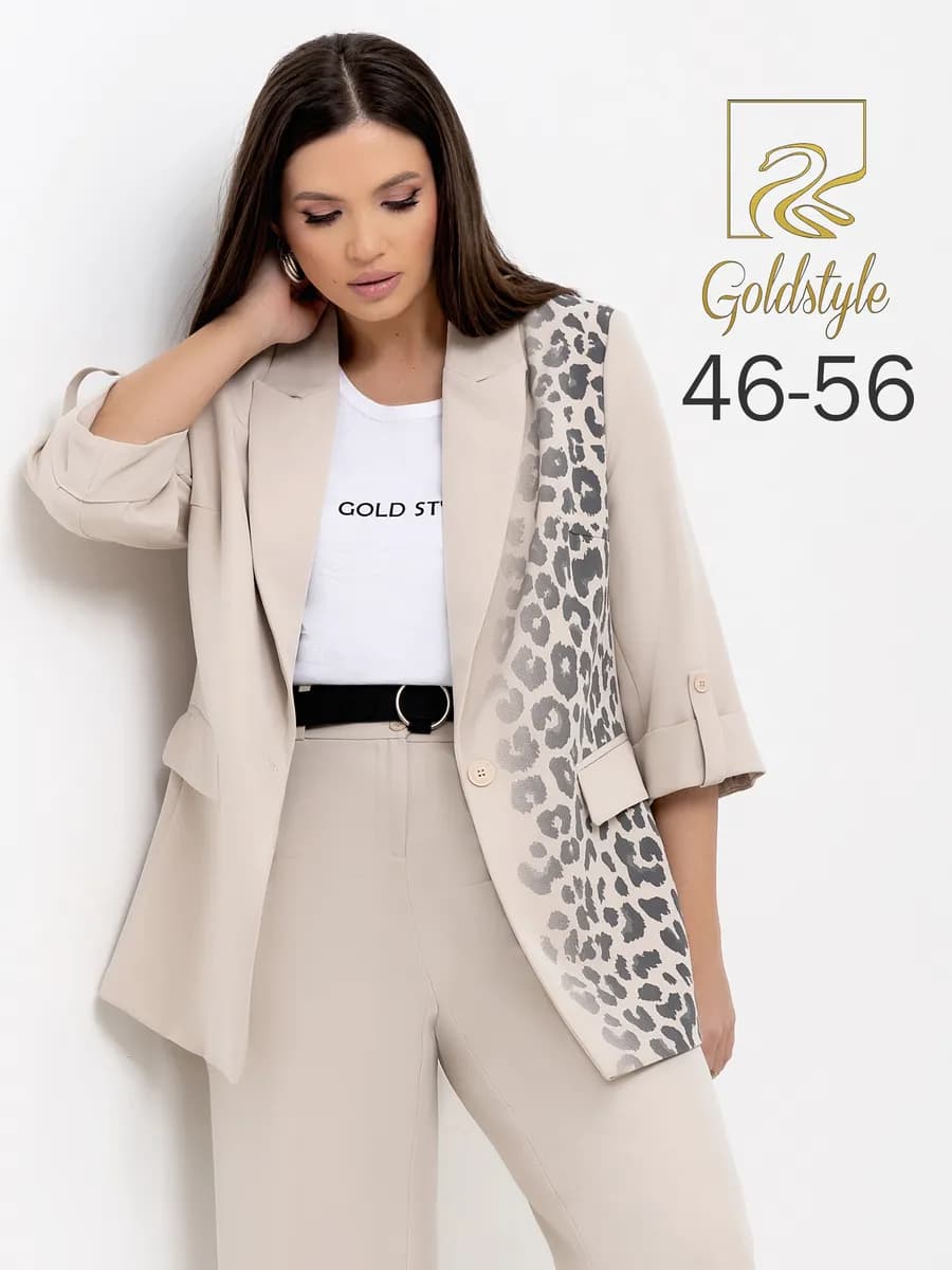 Пиджак оверсайз большие размеры - фото 1