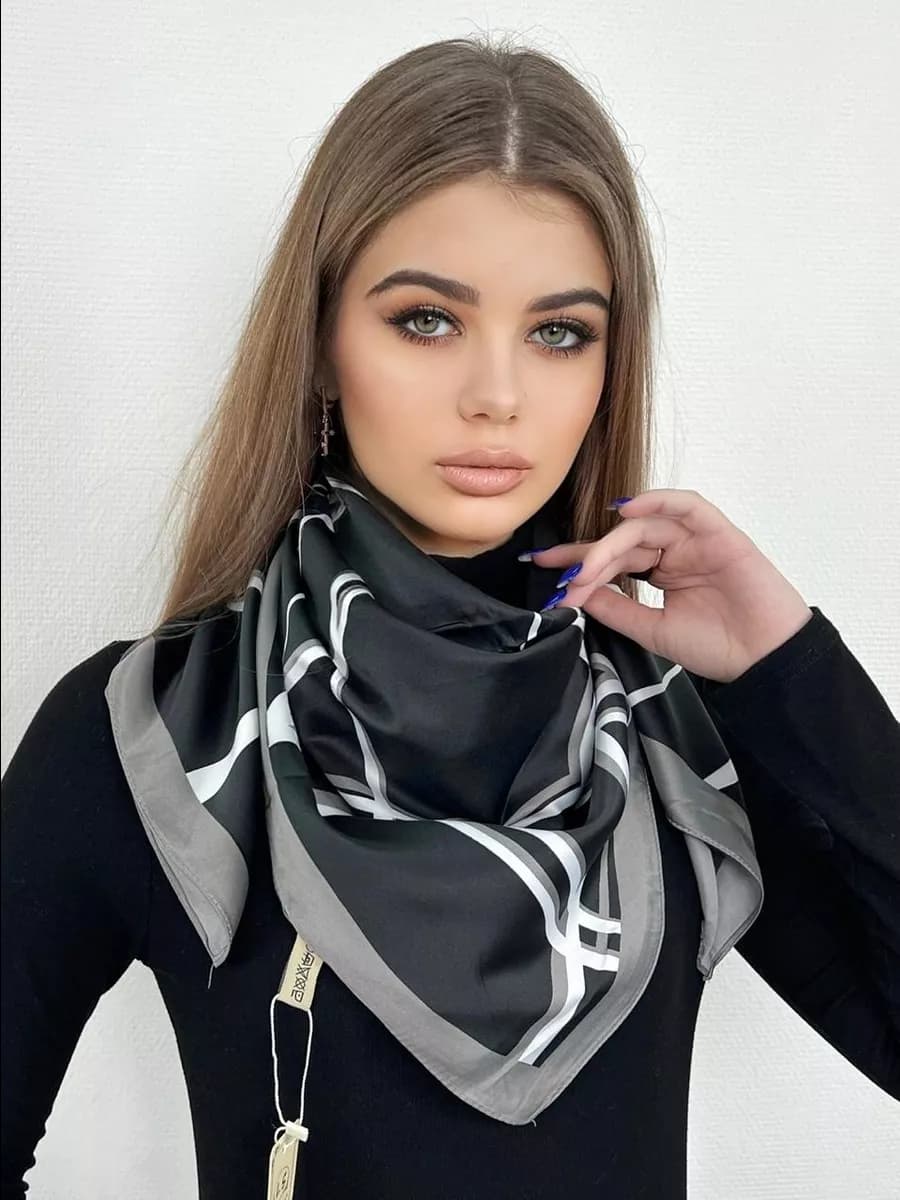 Платок шарф шелковый