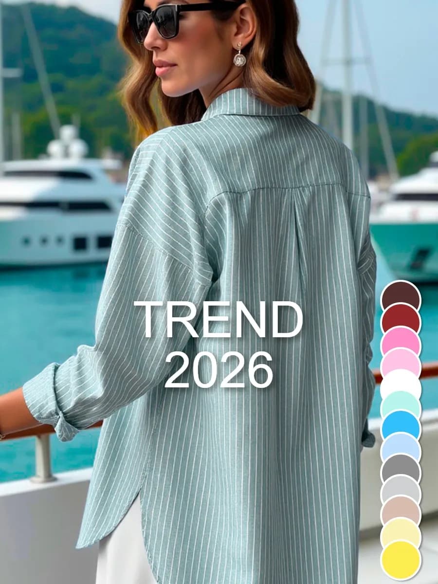 Рубашка оверсайз в полоску