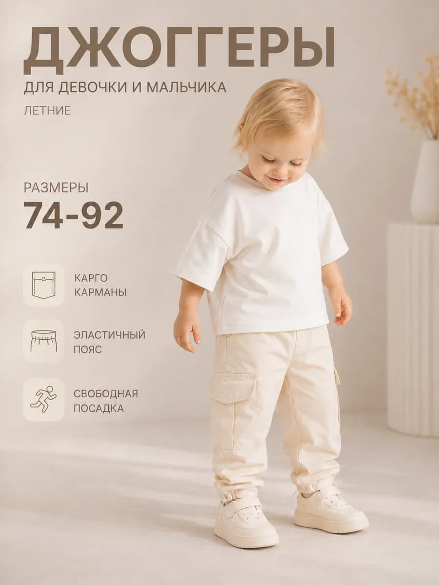 Штаны джоггеры для детей