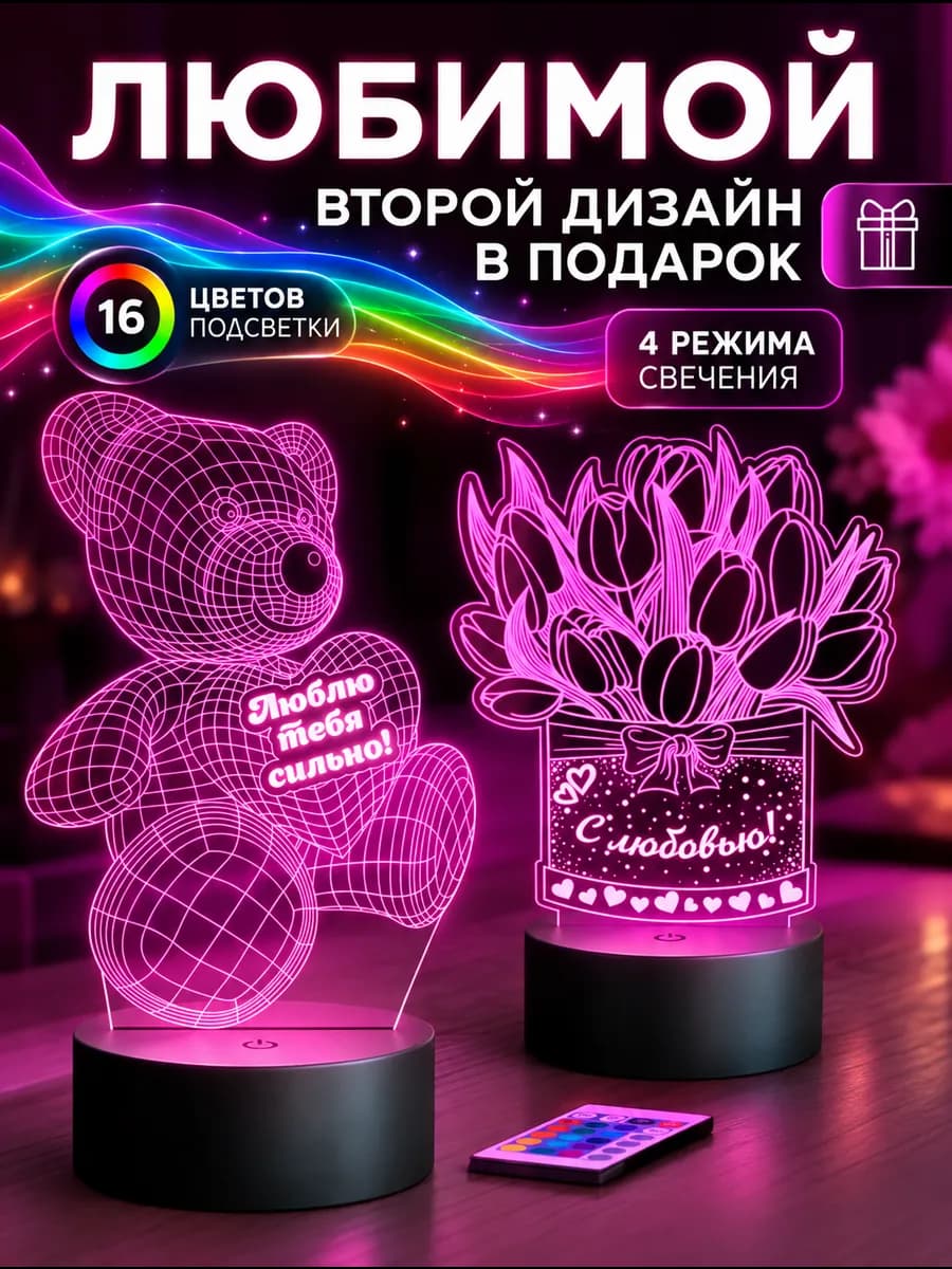 Подарок девушке на день рождения любимому ночник
