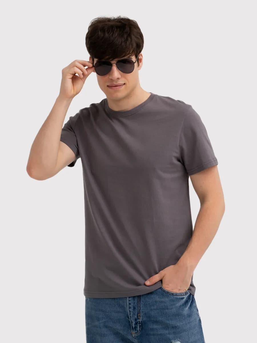 Футболка однотонная базовая хлопок