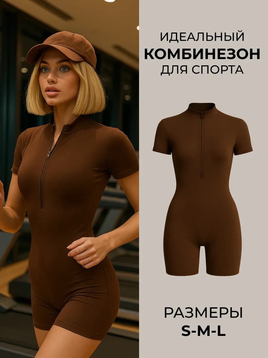 Комбинезон спортивный для фитнеса и танцев