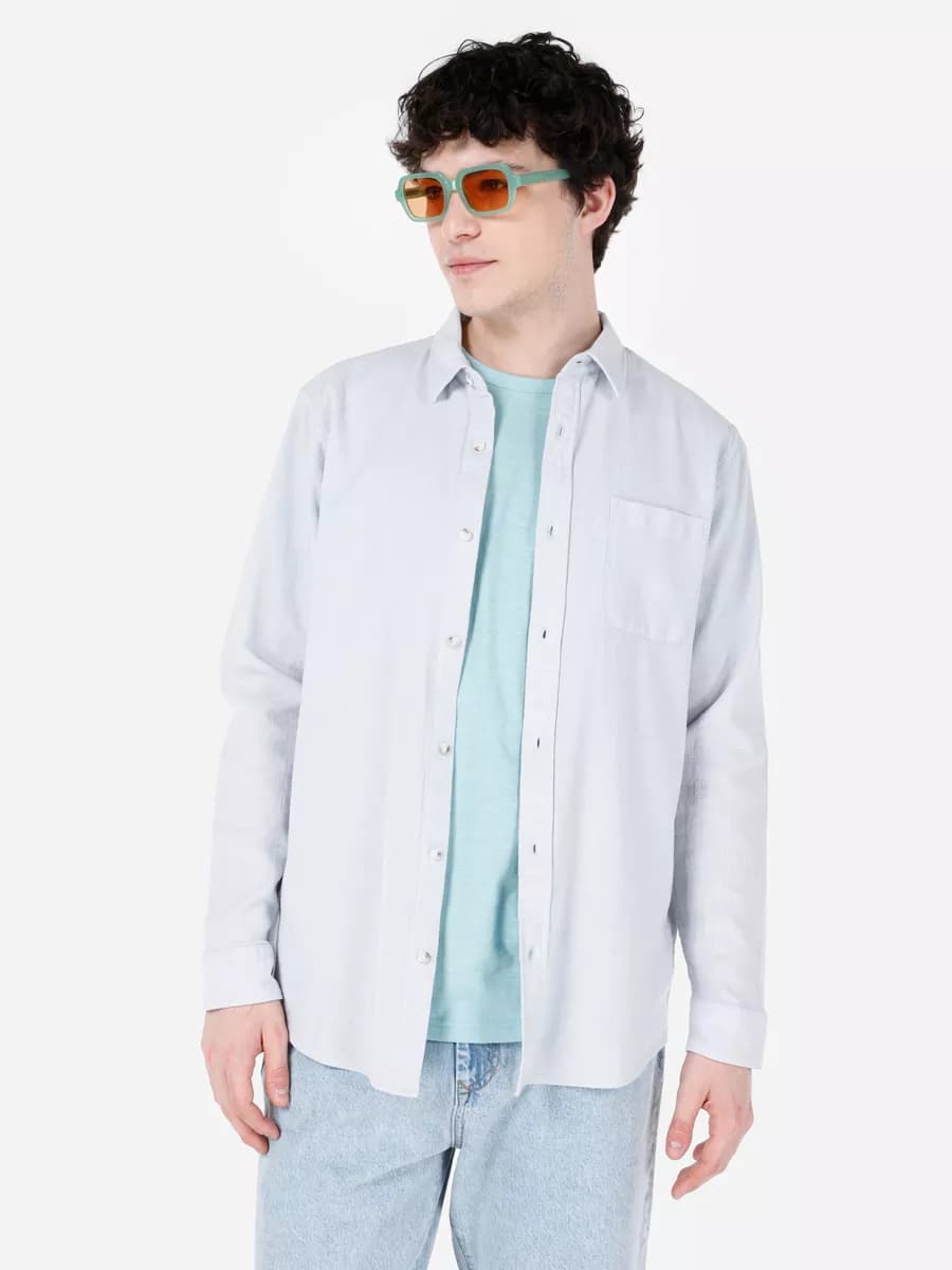 Рубашка летняя с длинным рукавом Comfort Fit