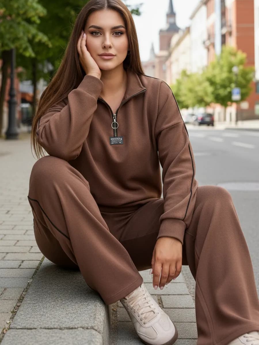 Теплый спортивный костюм брючный