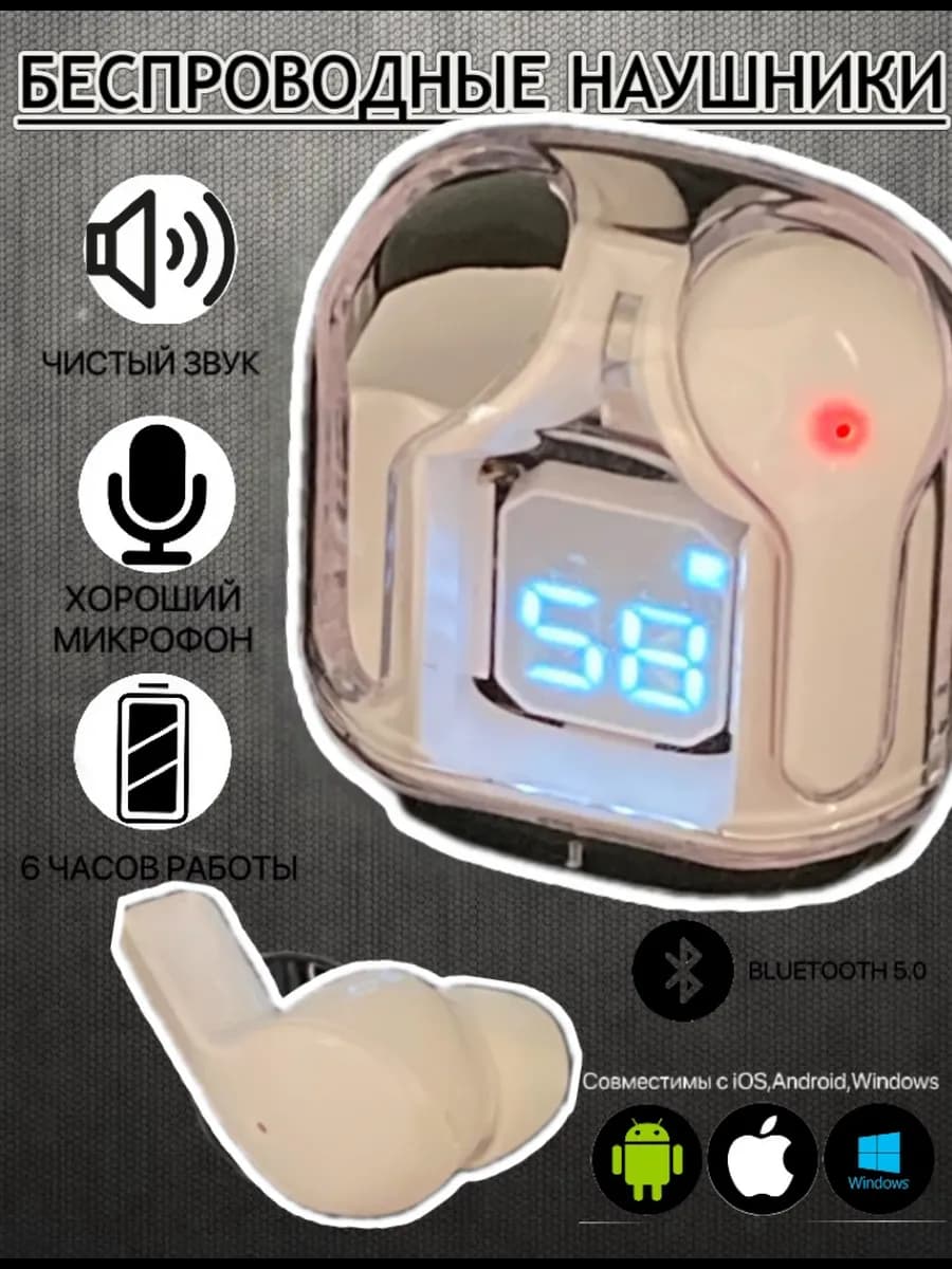 Наушники беспроводные bluetooth