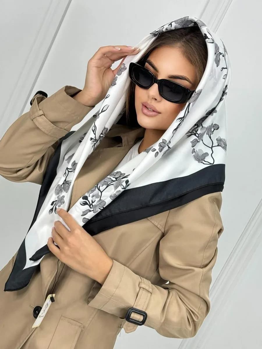 Платок шарф шелковый подарок