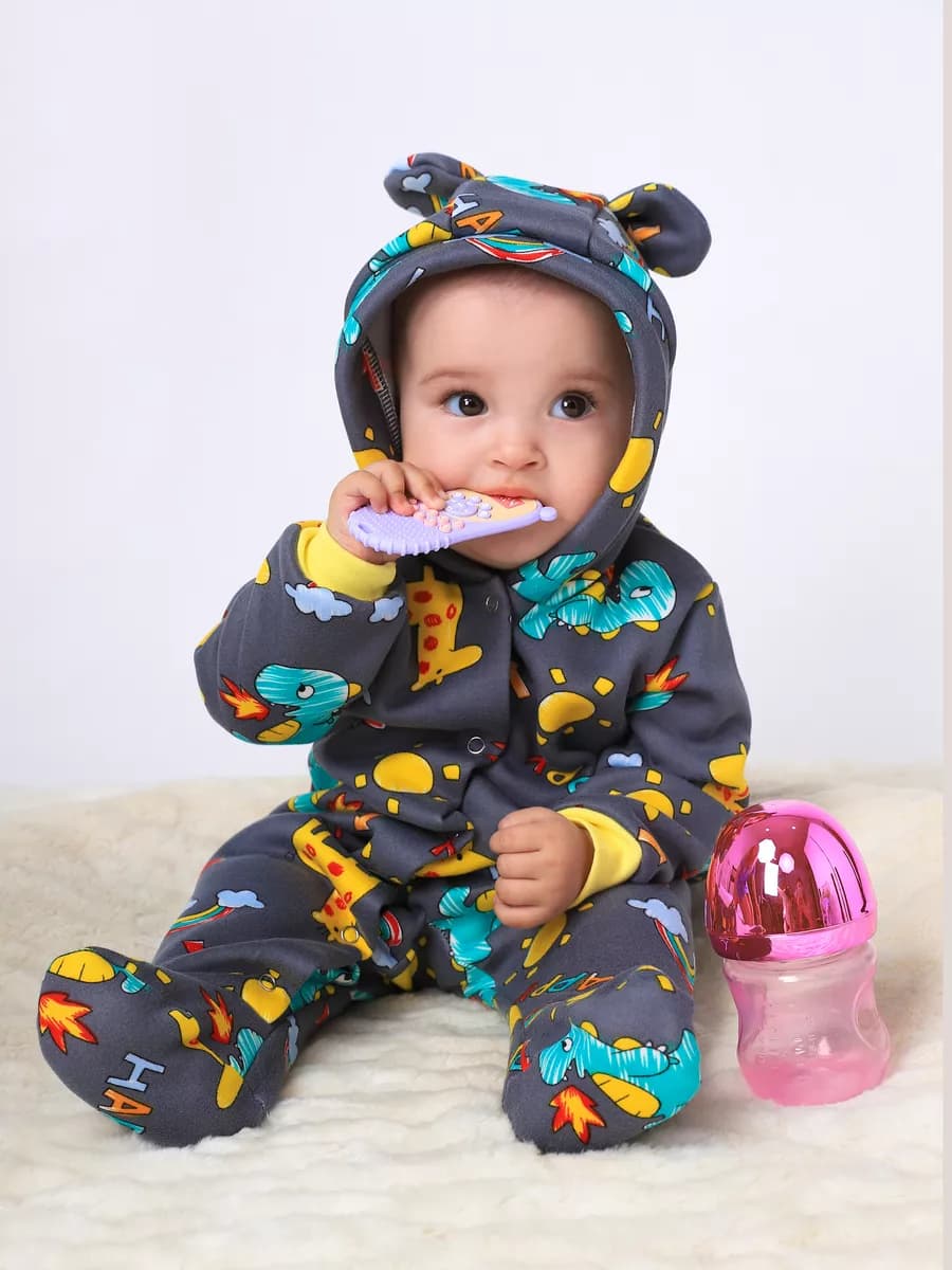 Комбинезон для новорожденных с начесом