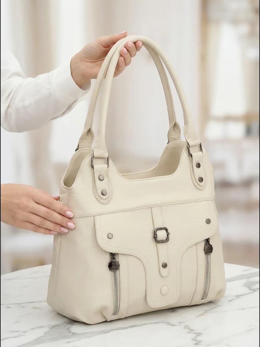 Сумка средняя с ручками хобо мягкая