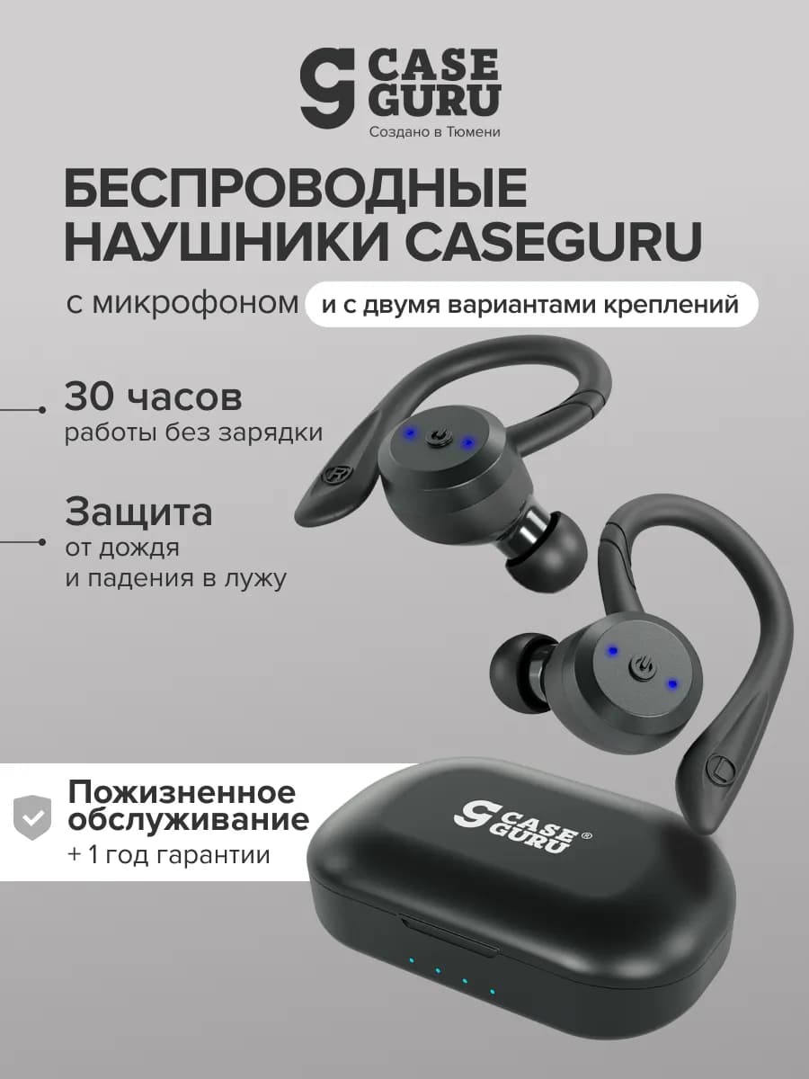 Беспроводные Bluetooth-наушники CGPods Sport с микрофоном