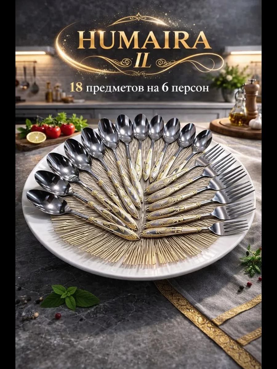 Столовые приборы 18 предметов на 6 персон