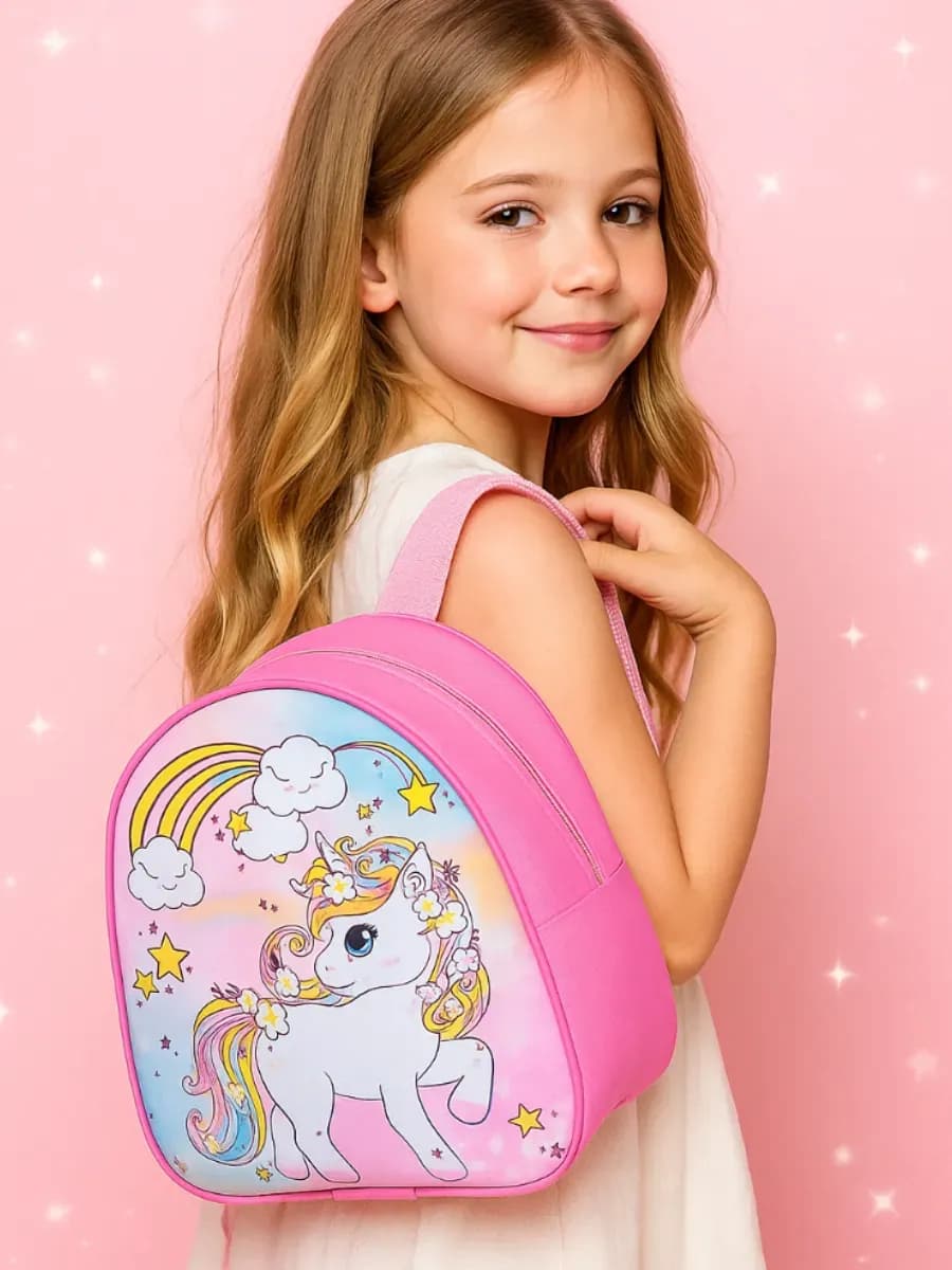 Рюкзак детский с единорогом в садик маленький