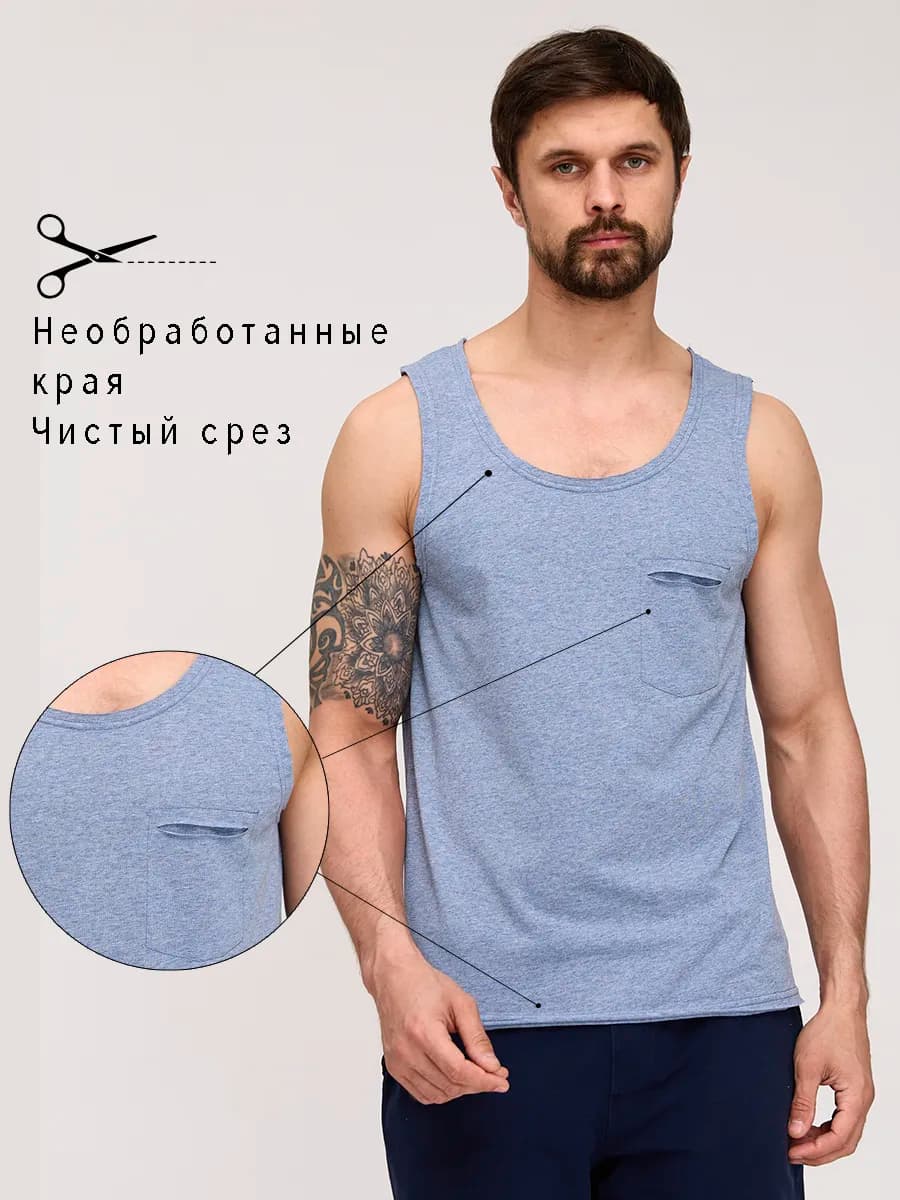 Майка мужская хлопок спортивная