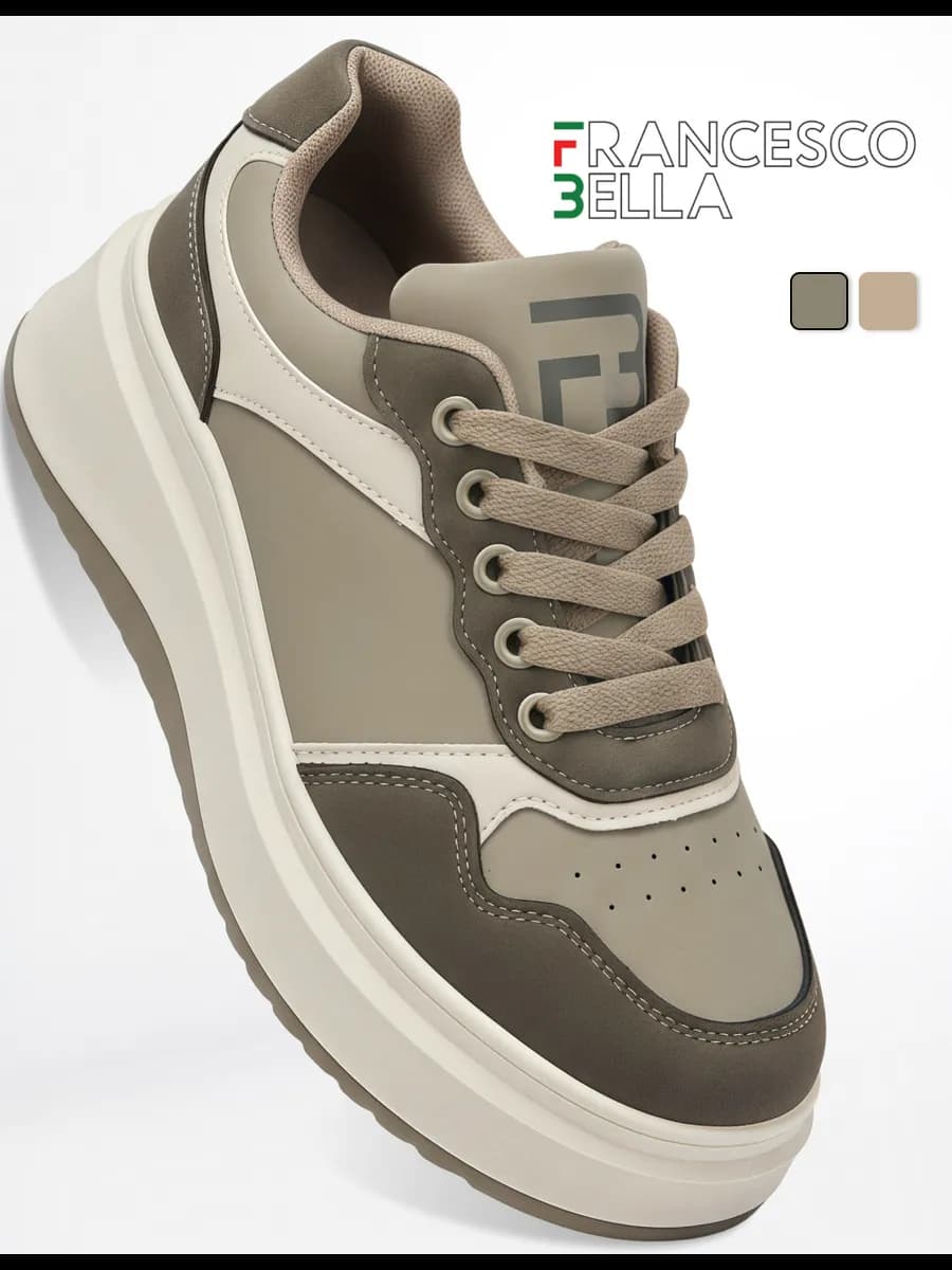 Кеды на платформе дышащие