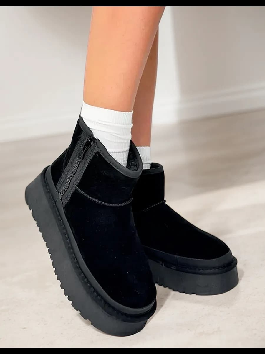 Угги на высокой подошве