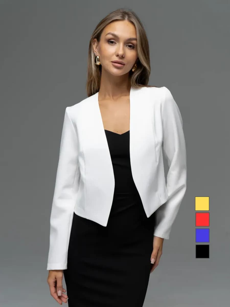 Жакет укороченный летний классический