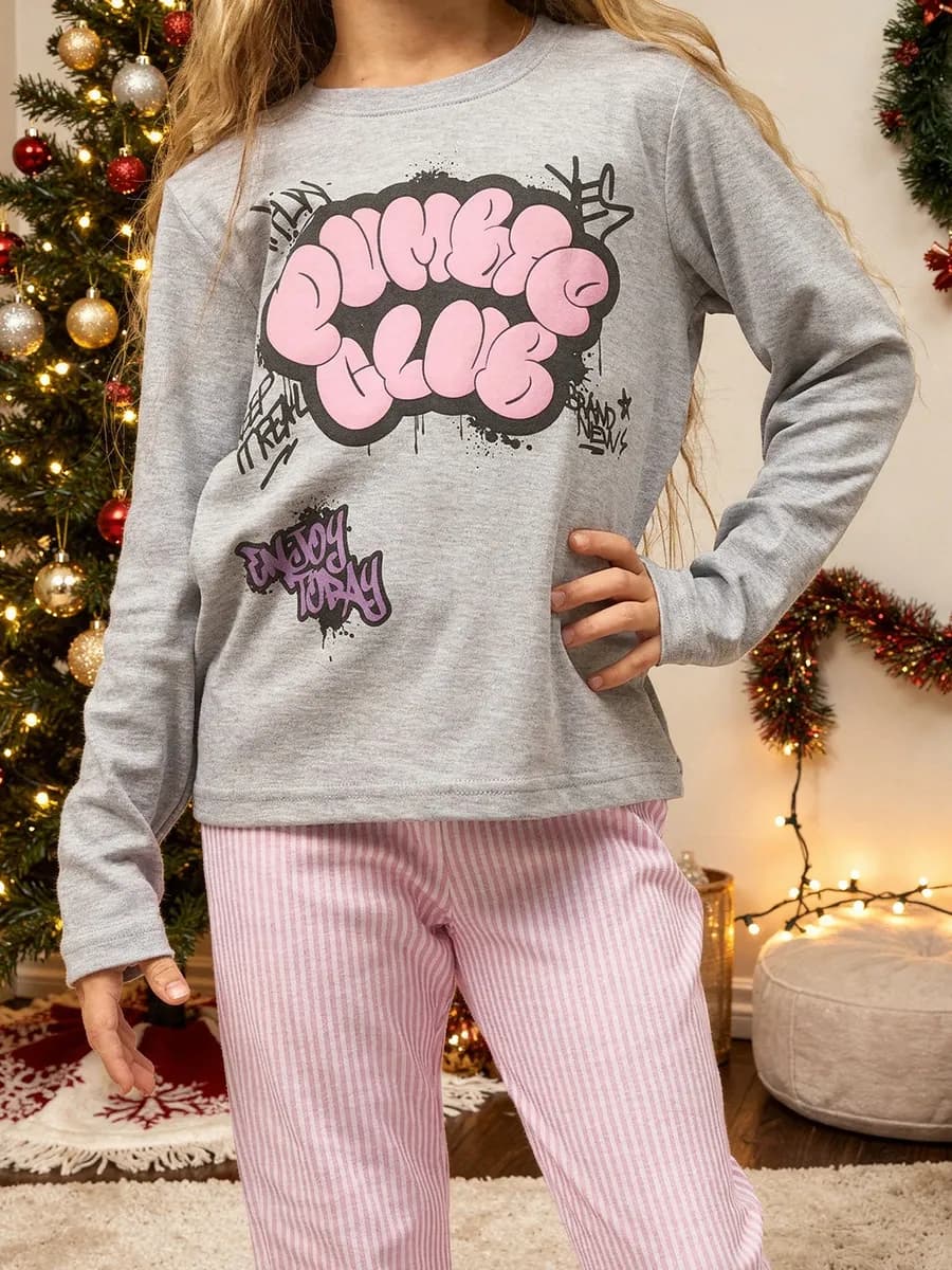 Пижама детская со штанами для девочки