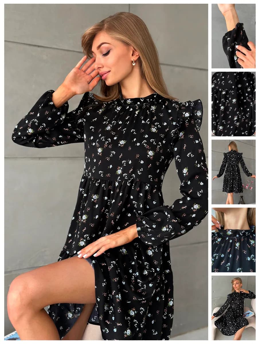 Платье повседневное свободное