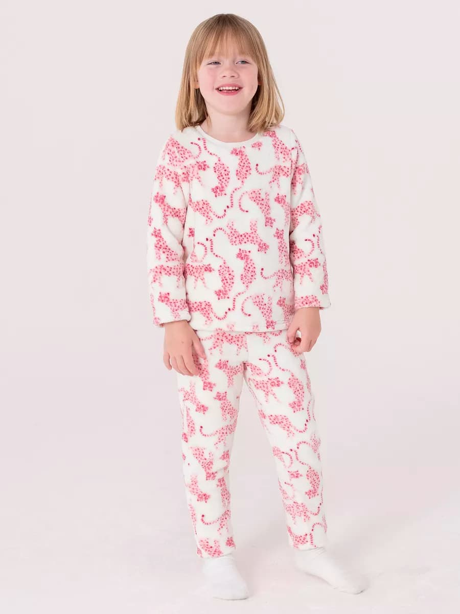 Флисовая теплая пижама со штанами домашний комплект - фото 1