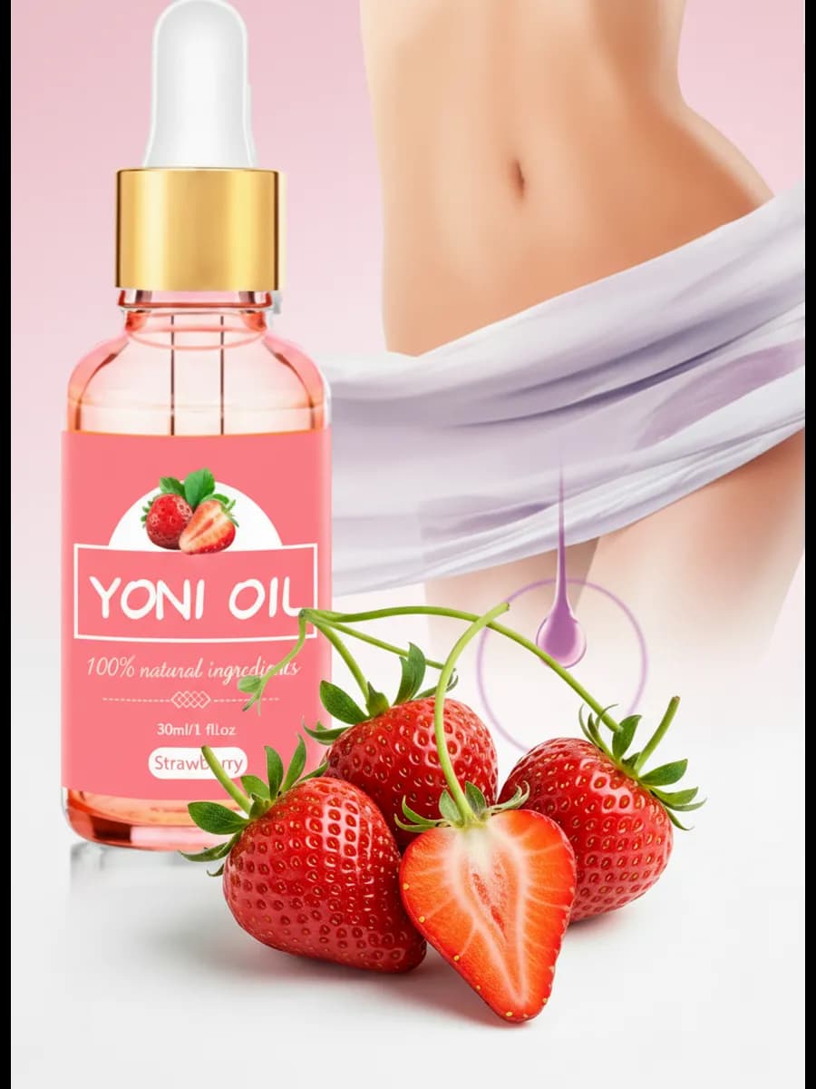 Масло для личной гигиены Йони с экстрактом клубники