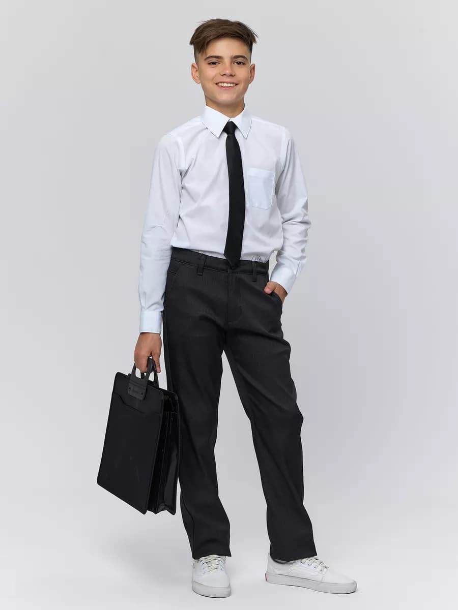 Брюки школьные классические на резинке