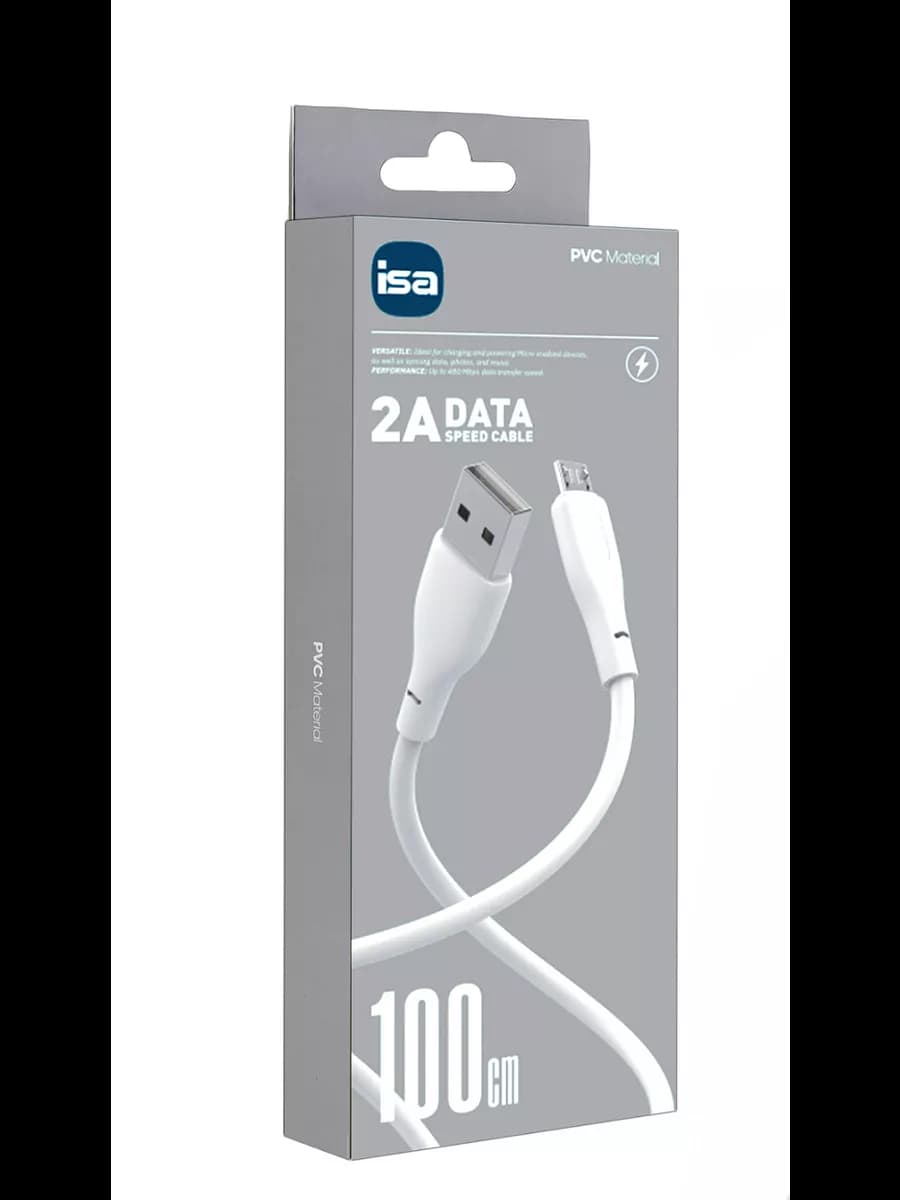 Кабель X5 USB на MicroUSB 1m 2A белый