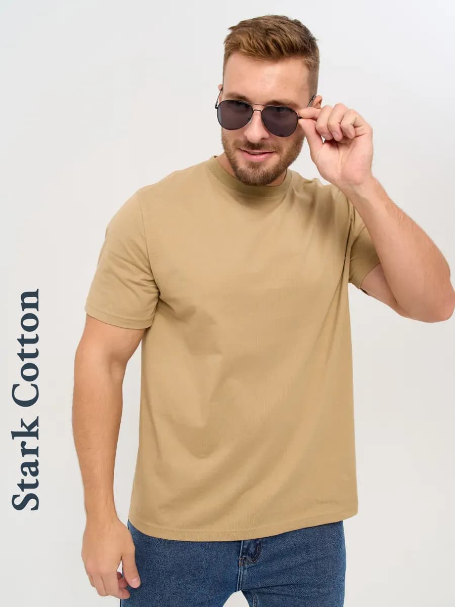 Футболка однотонная хлопок базовая