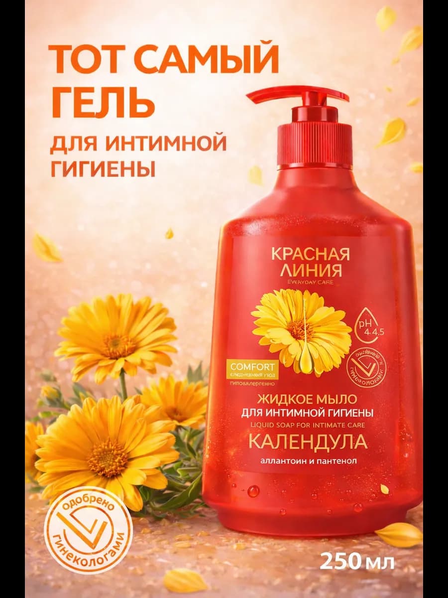 Мыло для интимной гигиены Календула 250 мл