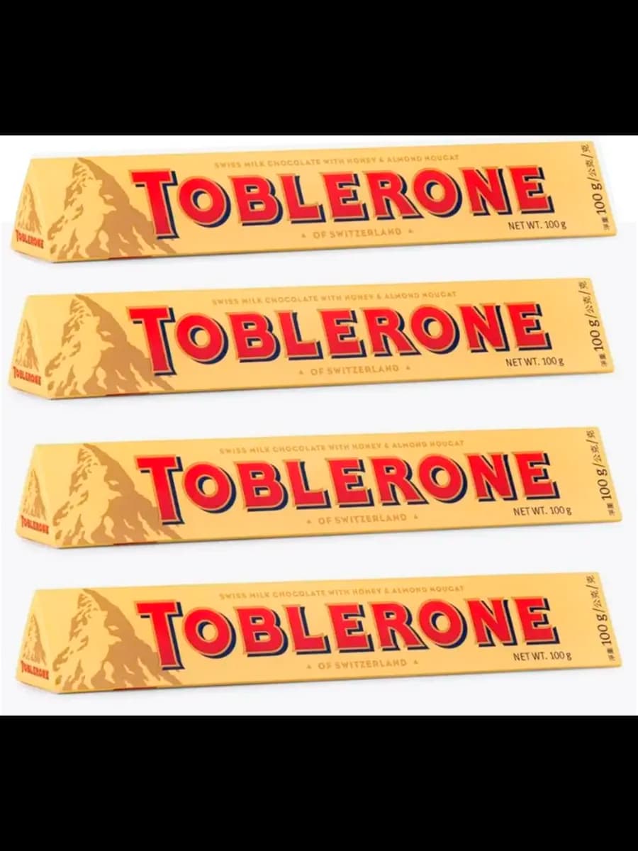 Тоблерон молочный 4 шт по 100г
