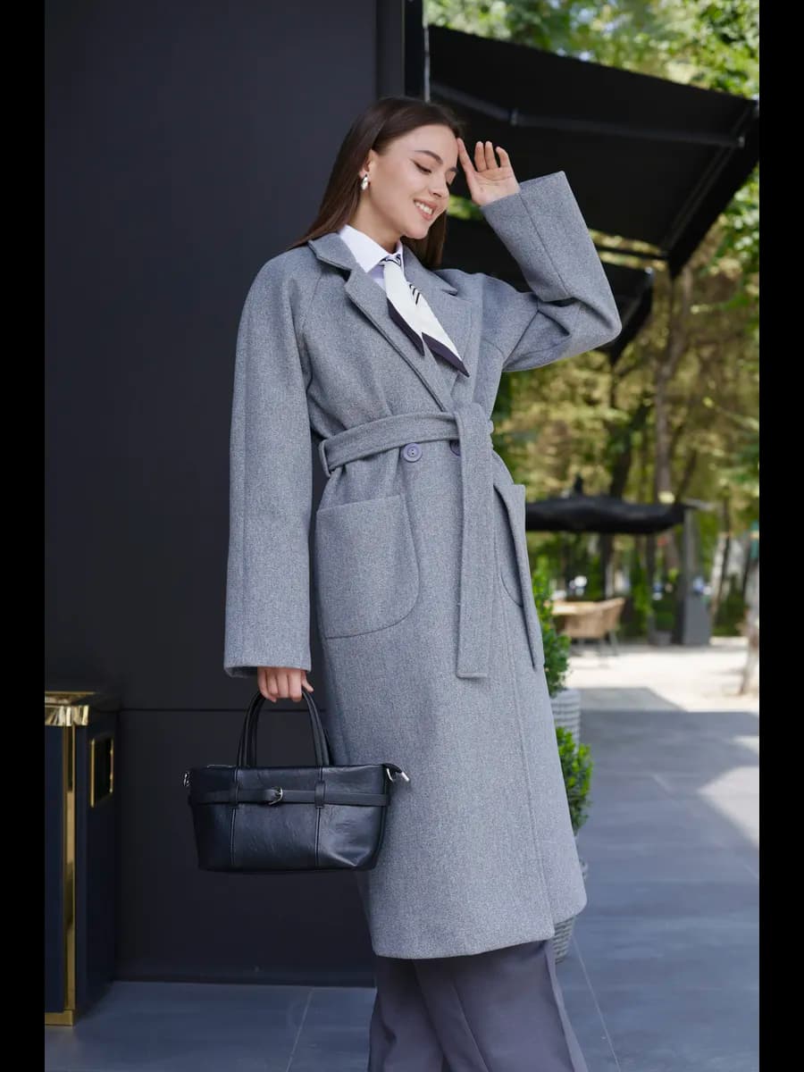 Пальто длинное оверсайз