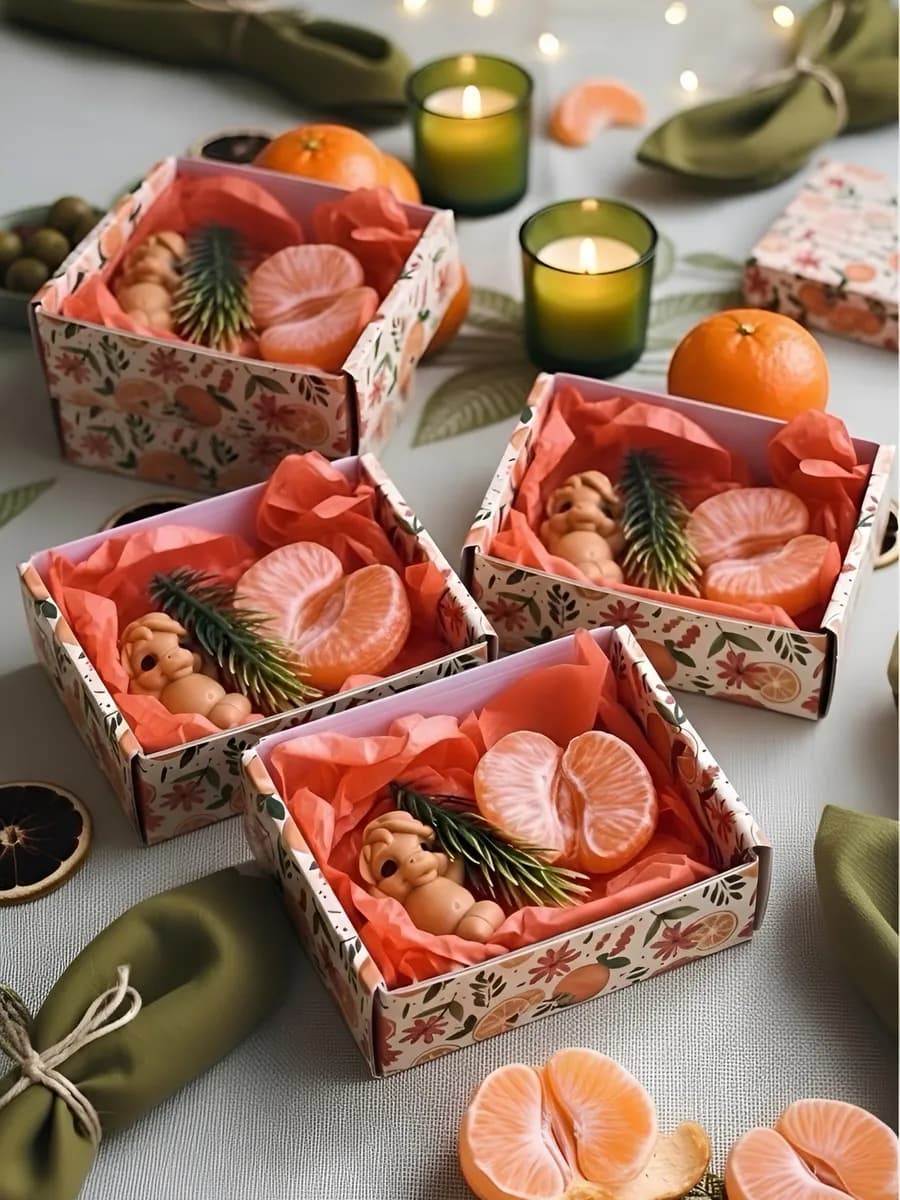 4 новогодних набора из мыла - фото 1