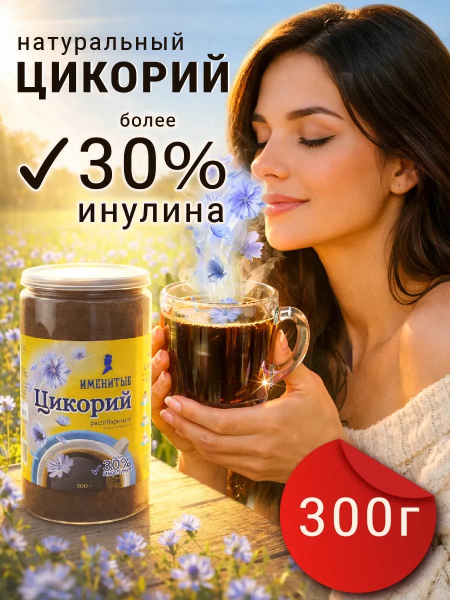 Цикорий растворимый молотый натуральный без кофеина
