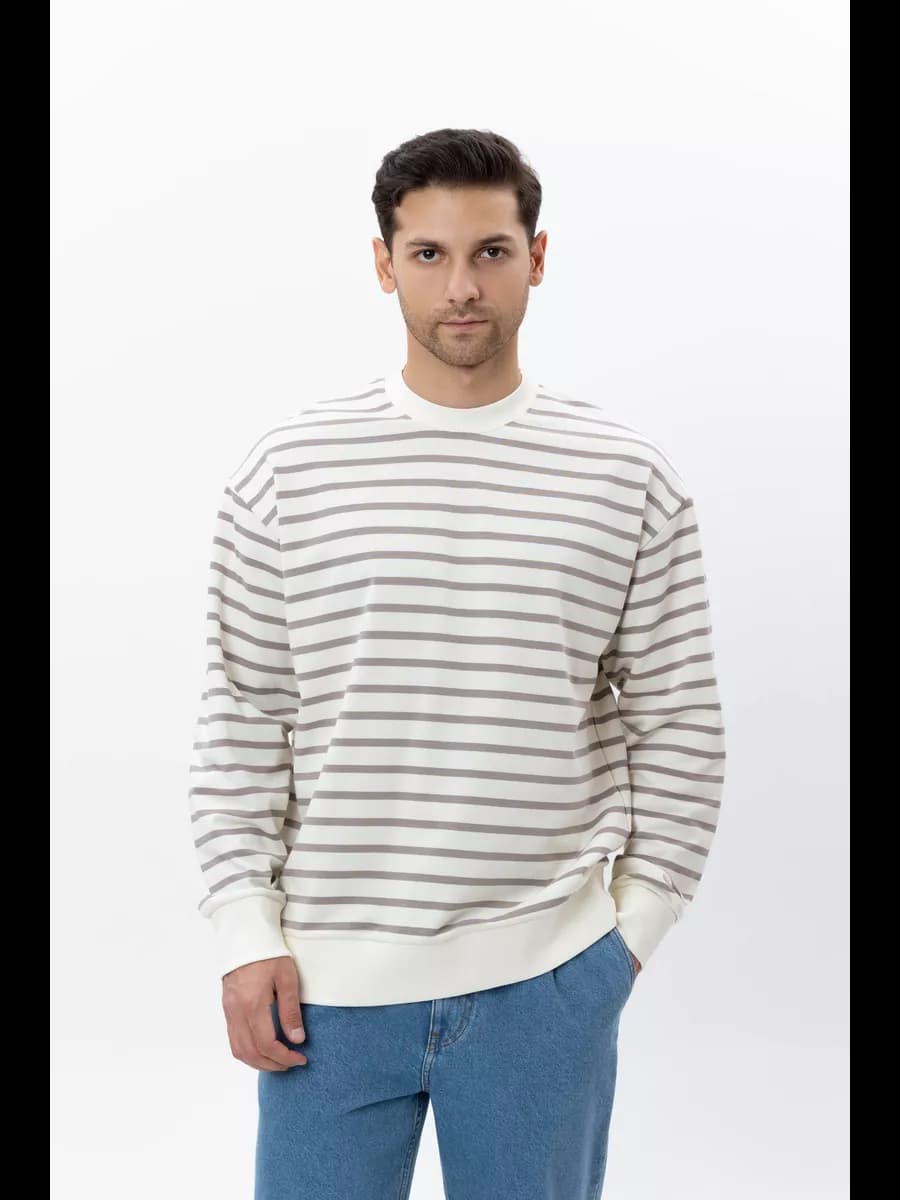 Свитшот оверсайз в полоску sk8