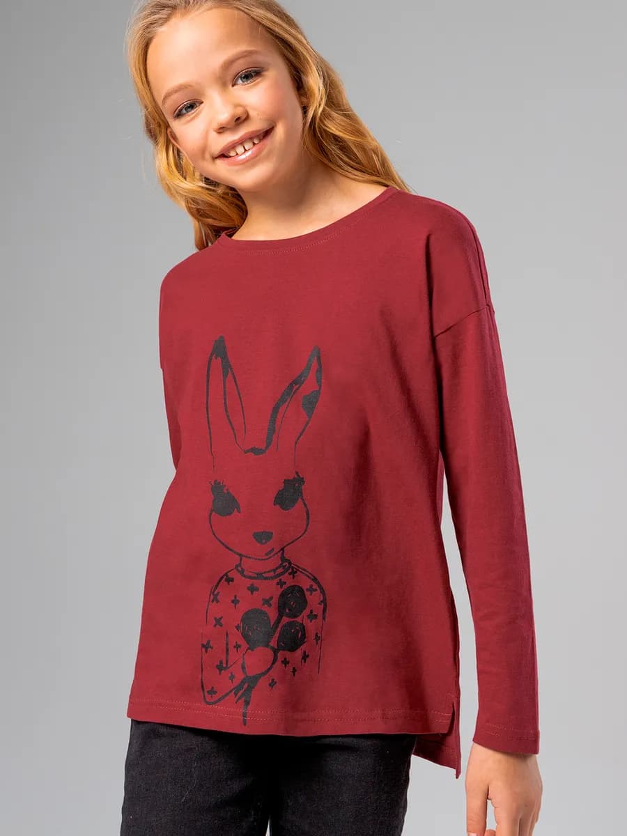 Лонгслив с принтом