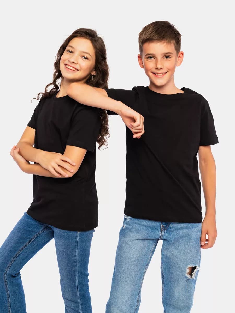 Футболка детская однотонная