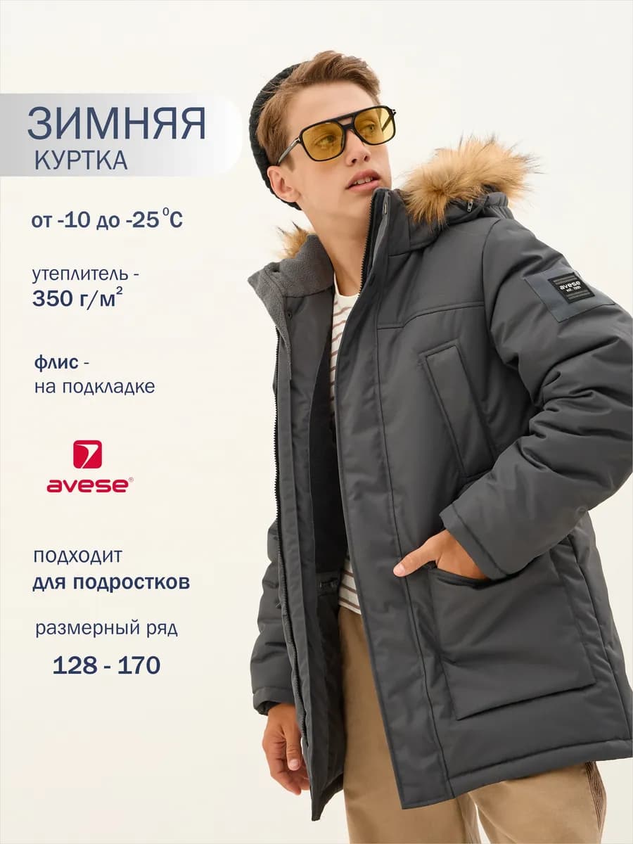 Детская зимняя куртка мембрана утепленная