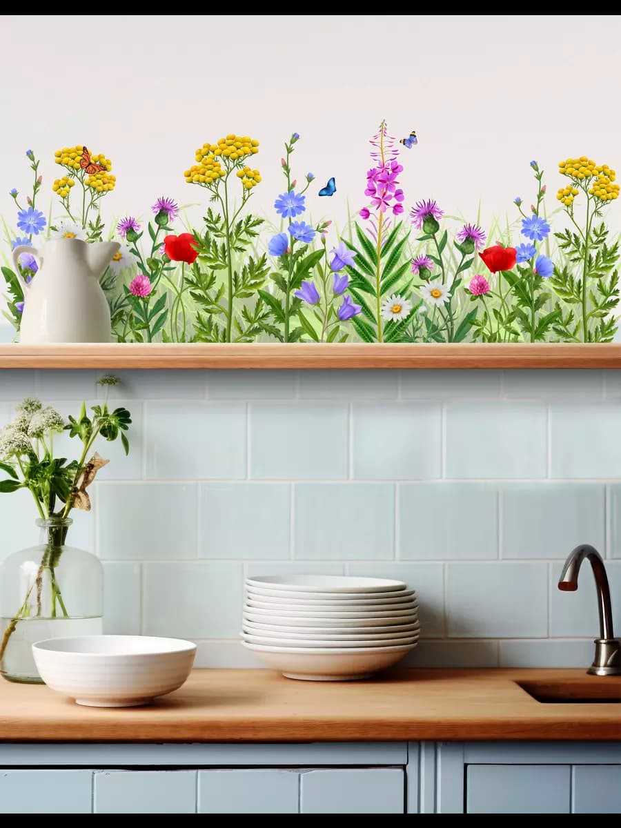 Наклейки на стену для декора большие интерьерные