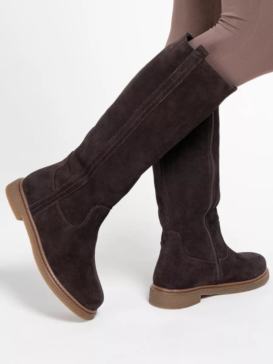 Сапоги женские зимние натуральная замша