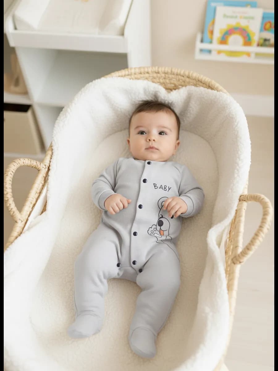 Комбинезон детский с начёсом и закрытыми ножками