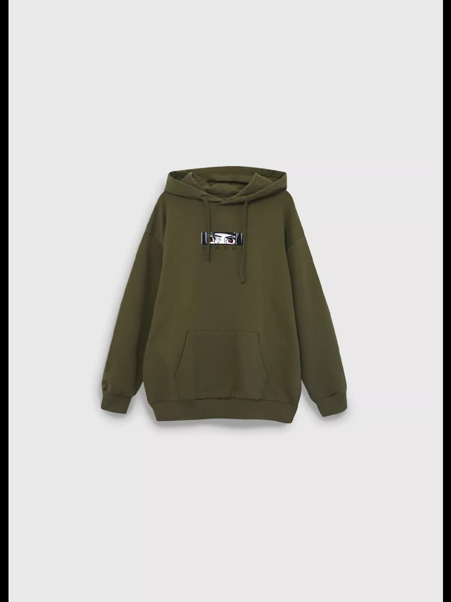 Детское худи с капюшоном и принтом хлопковое - фото 1