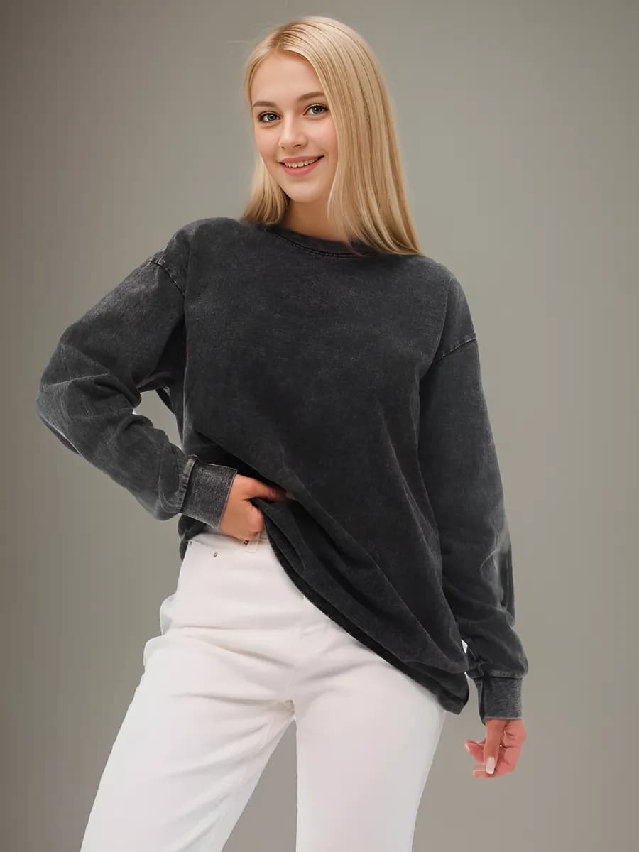 Лонгслив оверсайз варенка