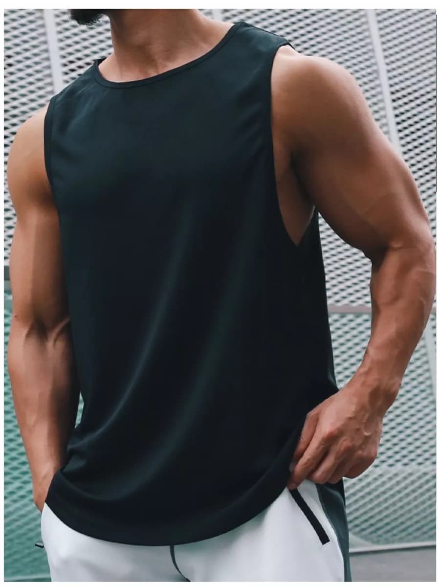 Майка спортивная свободная для спортзала - фото 1